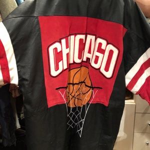 Chicago bulls leather jacket